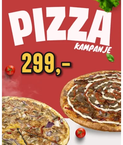 store pizzaer Hos Bislett
